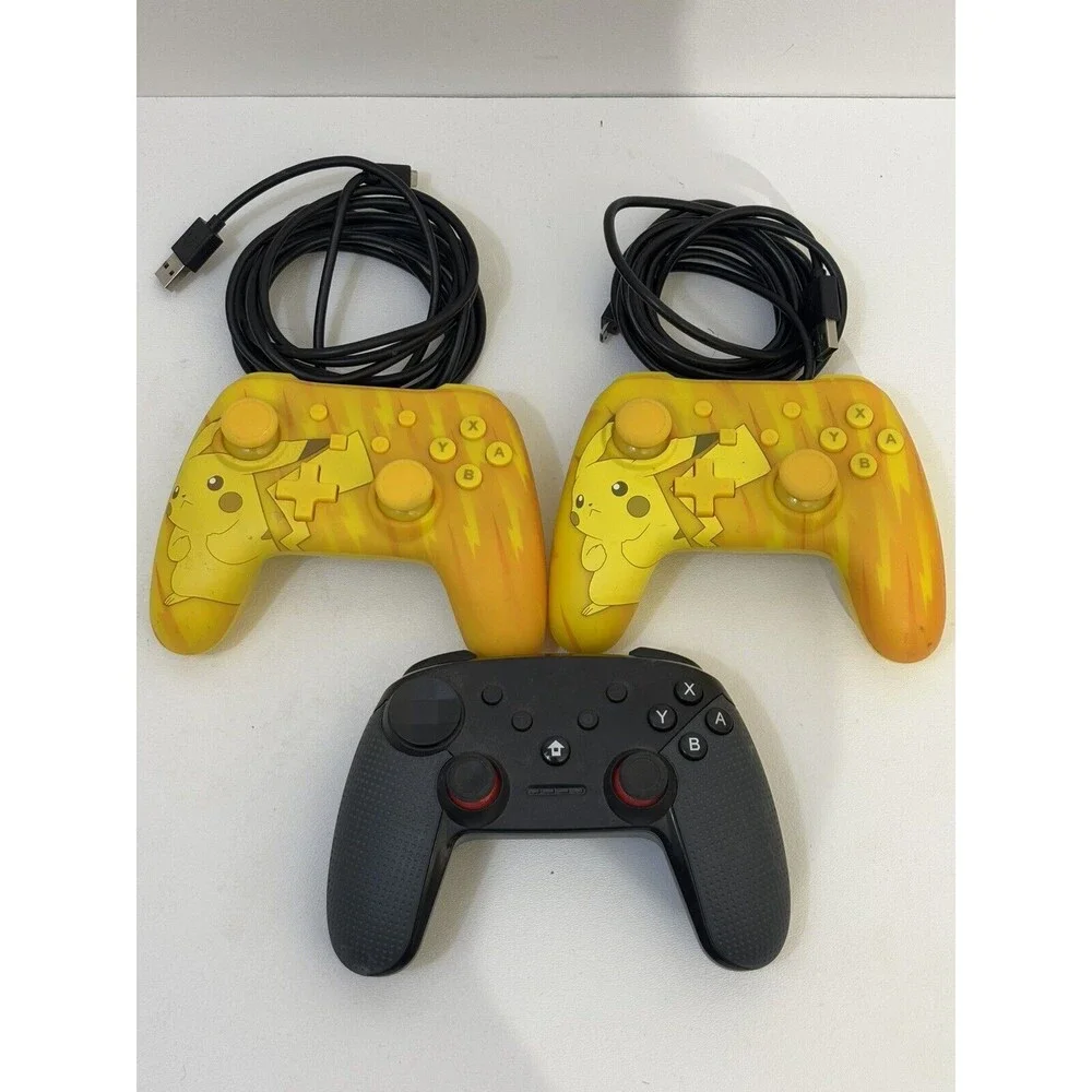 Pair Of PowerA Nintendo Switch Wired Controllers + Extra One